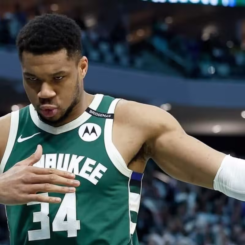Giannis Antetokounmpo, star of the Milwaukee Bucks.