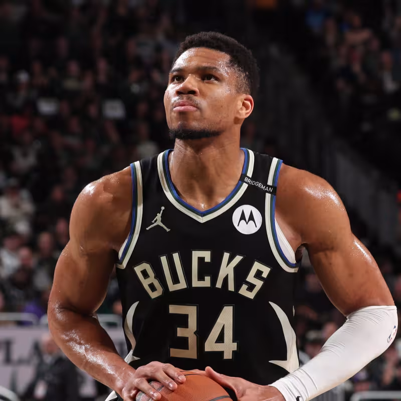 Giannis Antetokounmpo, star of the Milwaukee Bucks.