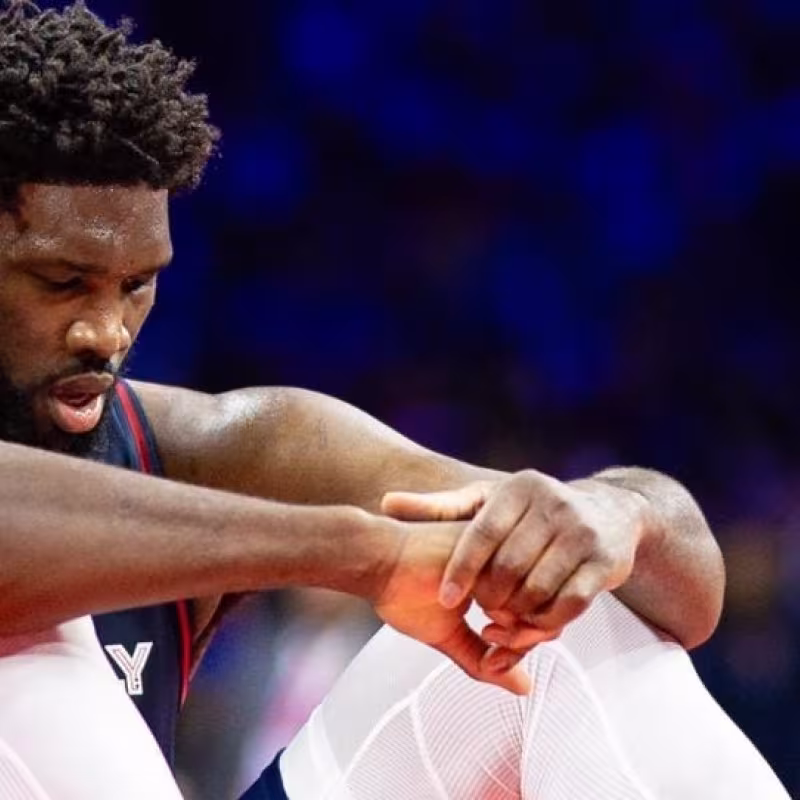 Joel Embiid, superstar of the Philadelphia 76ers.