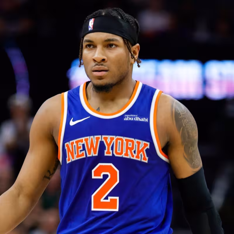Miles McBride, player for the New York Knicks.
