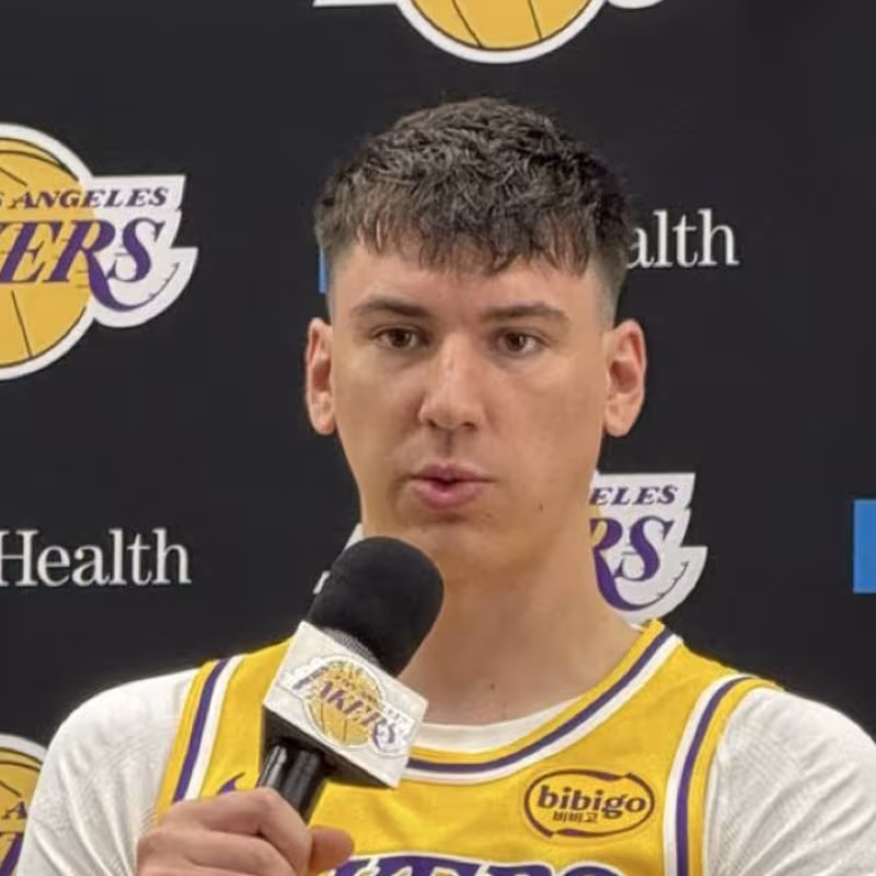 Jake LaRavia, player for the Los Angeles Lakers.