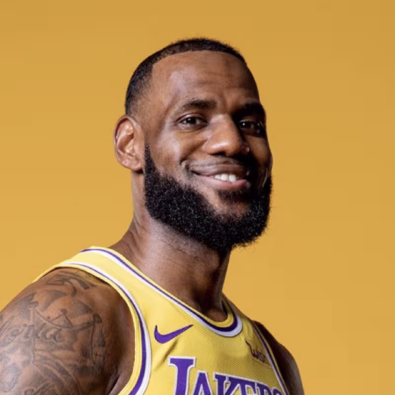 LeBron James, star of the Los Angeles Lakers.