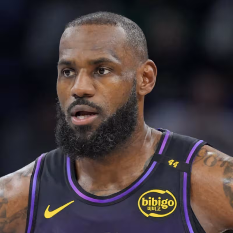 LeBron James, star of the Los Angeles Lakers.