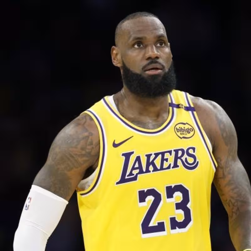 LeBron James, the most veteran player of the NBA season 2025/26.