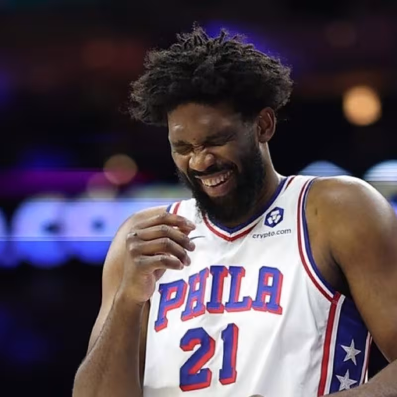 Joel Embiid, star of the Philadelphia 76ers.