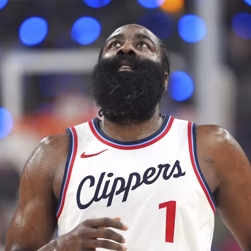 James Harden, star of the Los Angeles Clippers.