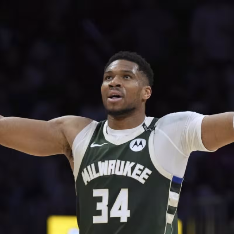 Giannis Antetokounmpo, superstar of the Milwaukee Bucks.
