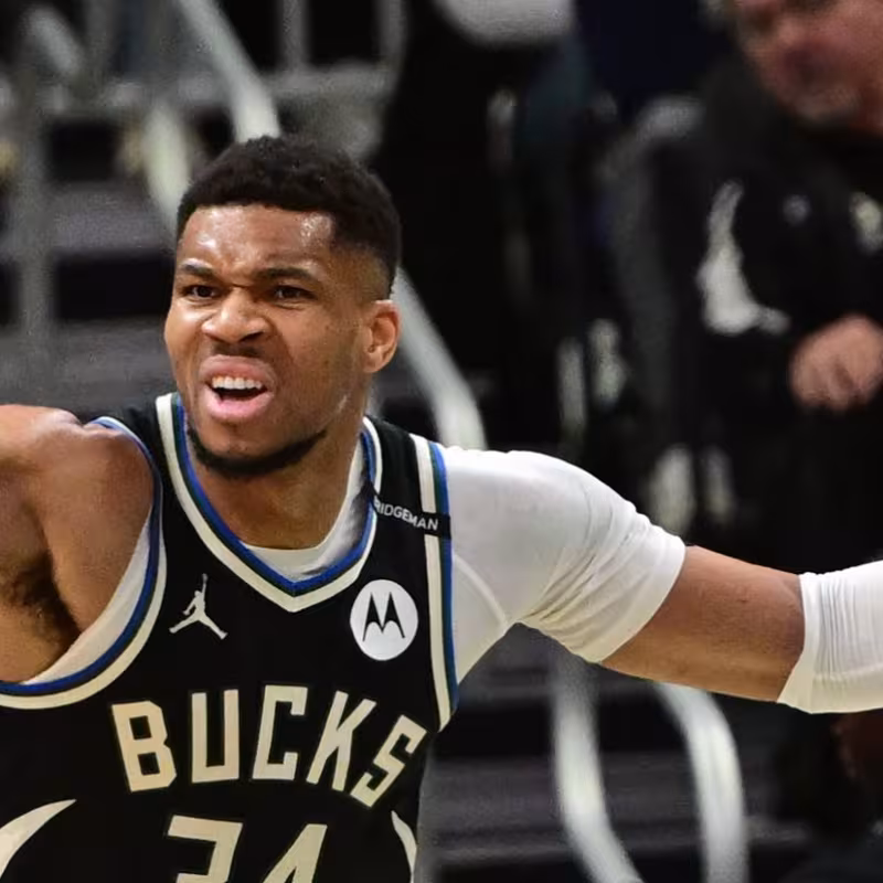 Giannis Antetokounmpo, star of the Milwaukee Bucks.