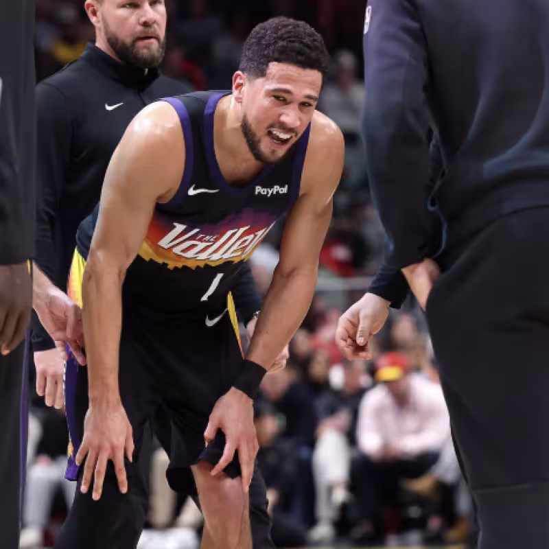 Devin Booker has been injured and will be out for a few days.