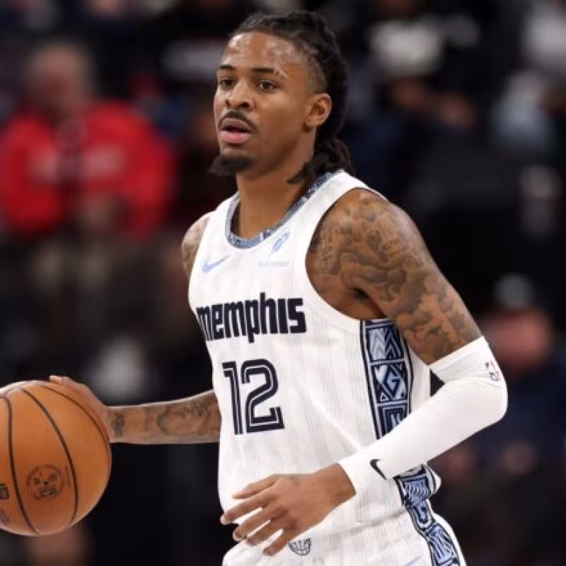 Ja Morant, en un partido con los Memphis Grizzlies