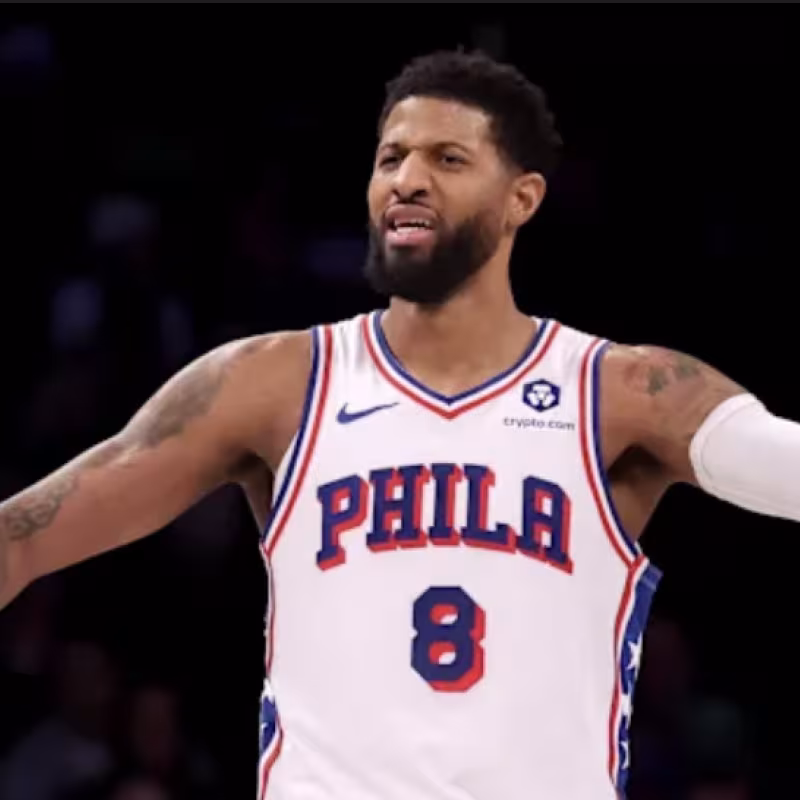 Paul George, star of the Sixers caught in a big mess.
