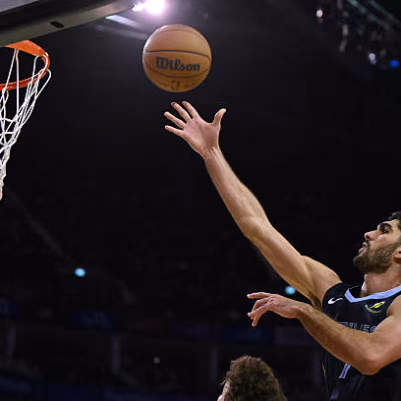 Rumores NBA en torno a Santi Aldama. Foto: gettyimages