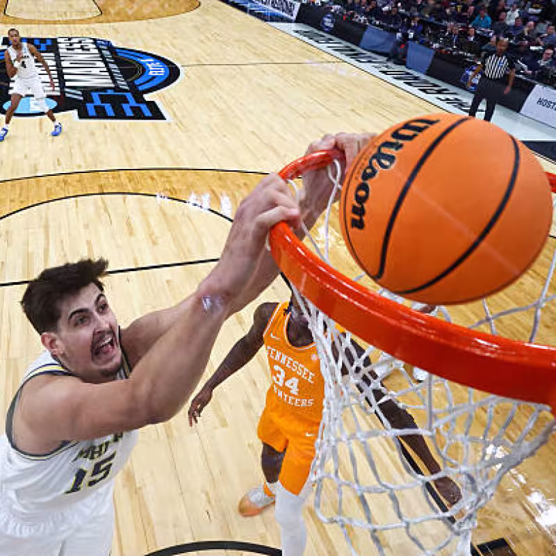 Aday Mara, salto en Mock Draft por Final Four. Foto: gettyimages