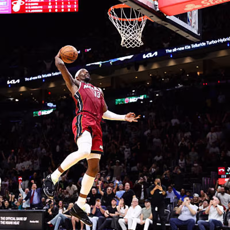 Bam Adebayo humilla a la NBA. Foto: gettyimages