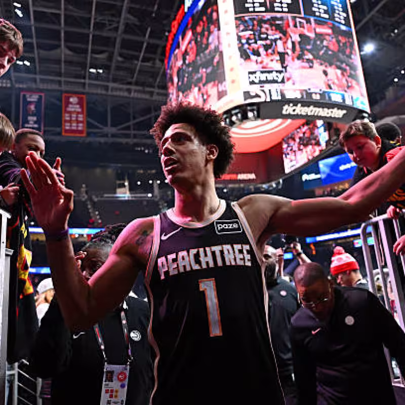 Jalen Johnson, mejor quinteto de la NBA en Atlanta Hawks. Foto: gettyimages
