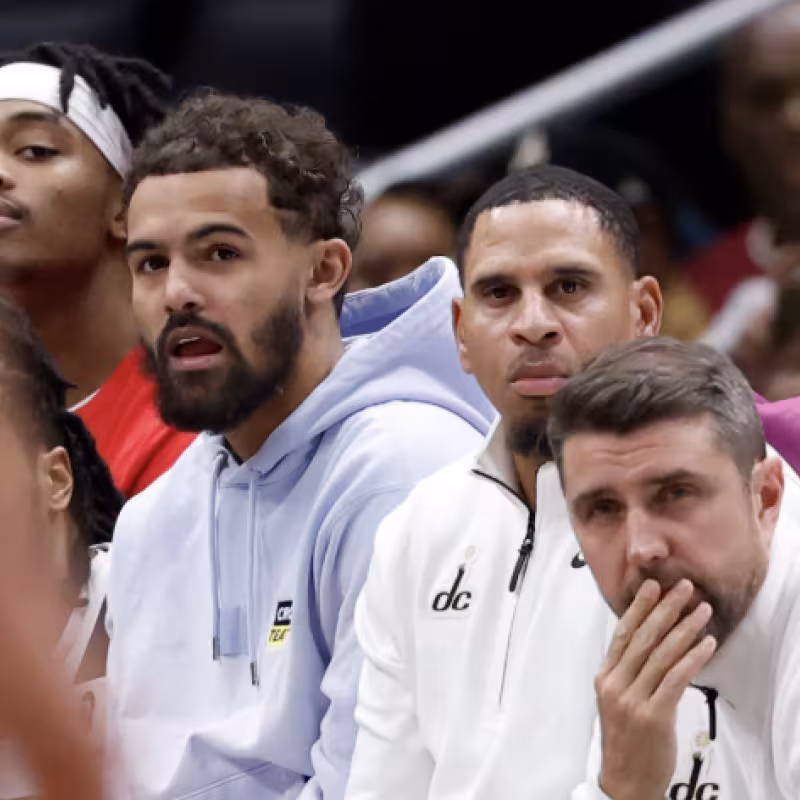 Trae Young, antes de su primer momentazo con los Wizards