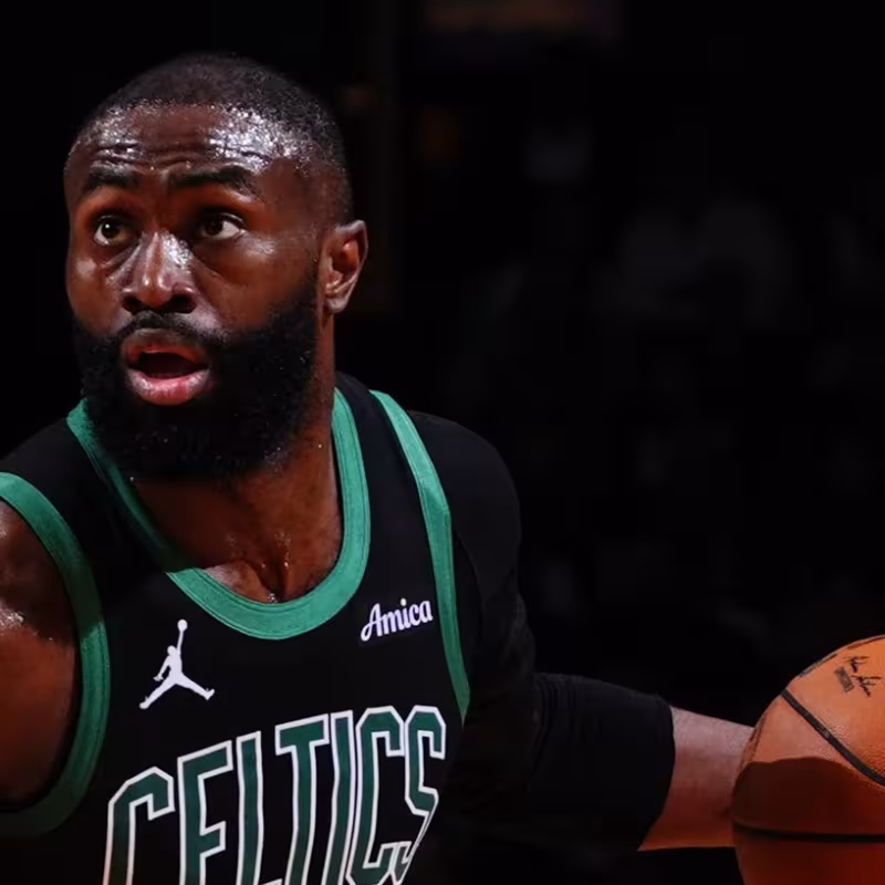 Jaylen Brown, star of the Boston Celtics.