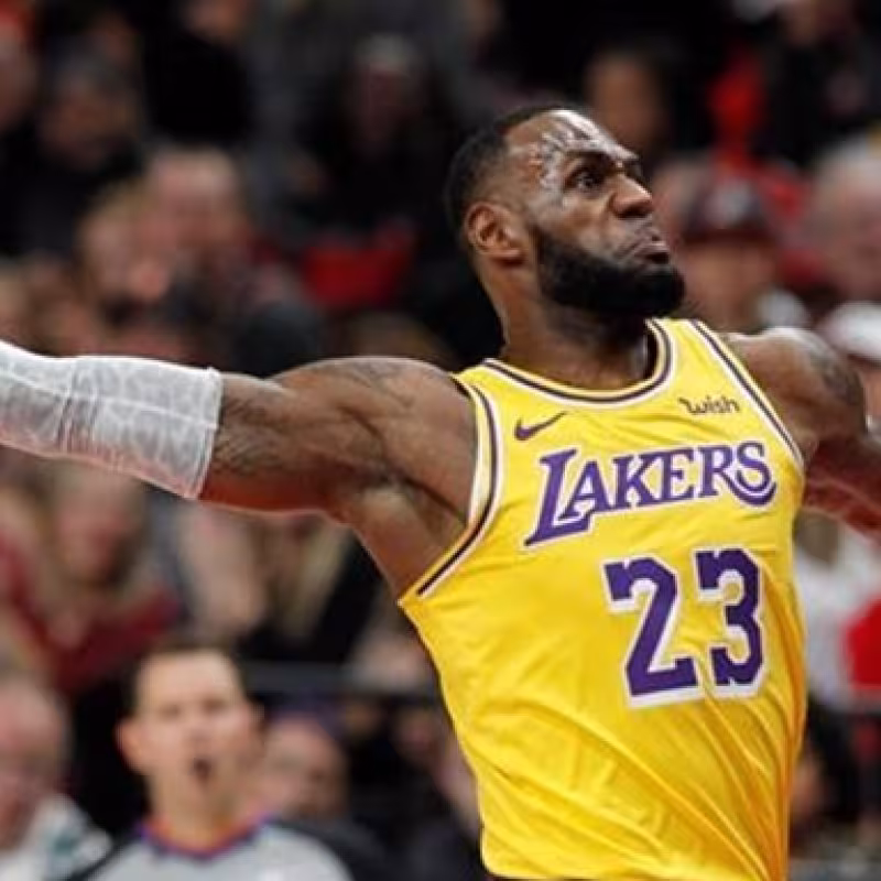 LeBron James, jugador de Los Angeles Lakers.