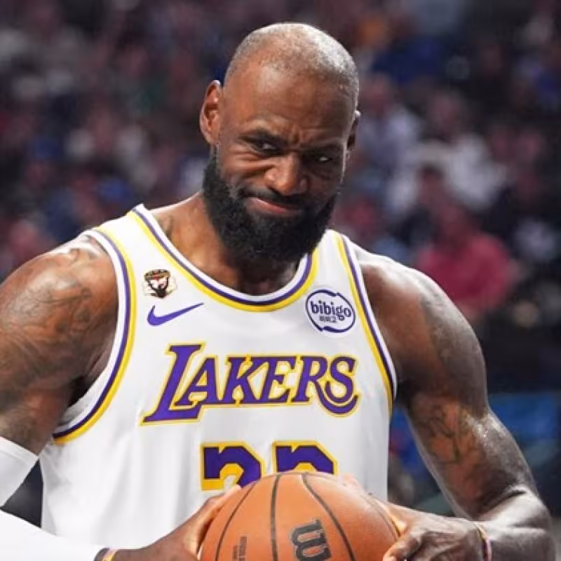 LeBron James, star of the Los Angeles Lakers.