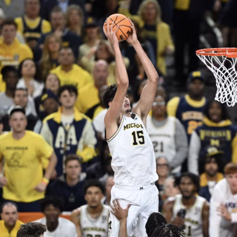 Aday Mara, campeón de la NCAA con Michigan.