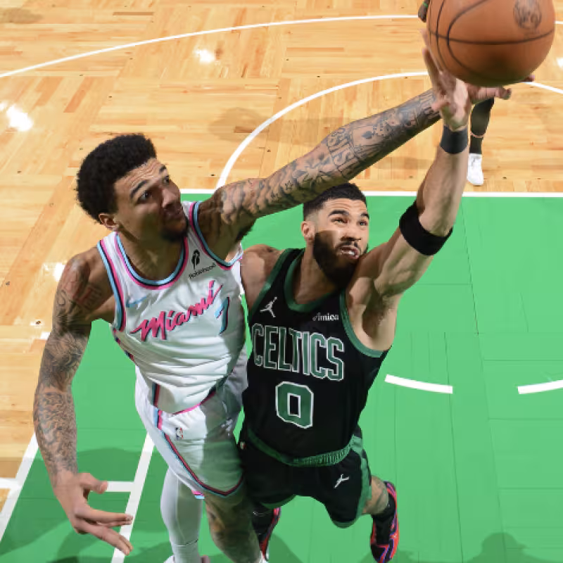 Great victory of the Boston Celtics over the Miami Heat.