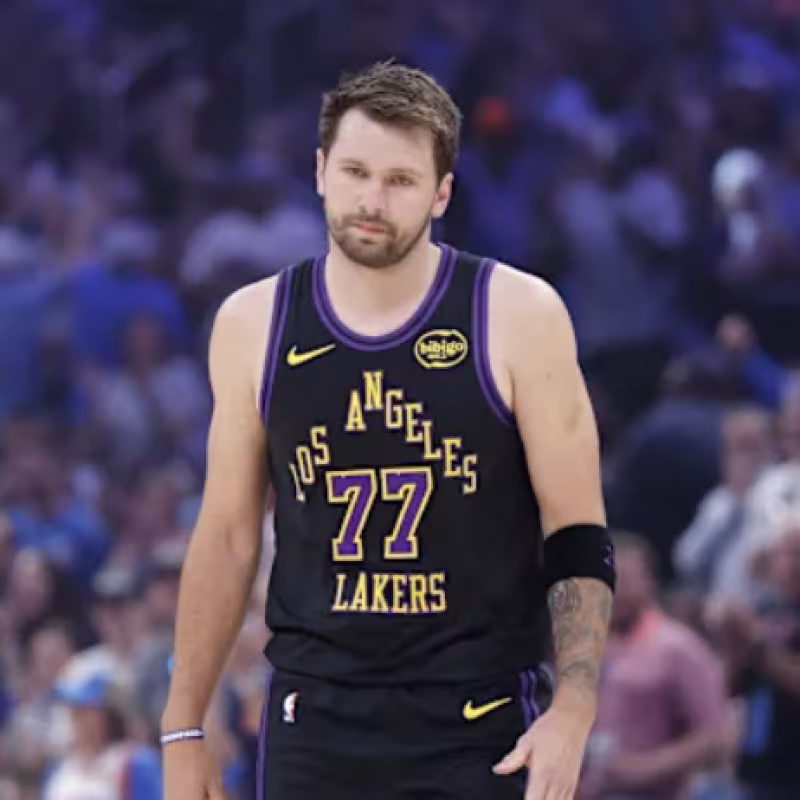 Luka Doncic, star of the Los Angeles Lakers.