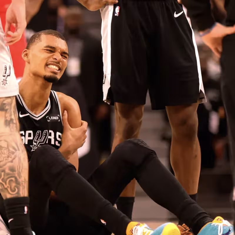 Victor Wembanyama, estrella lesionada de San Antonio Spurs. 