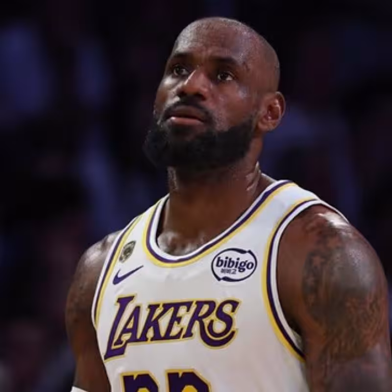 LeBron James, star of the Los Angeles Lakers.