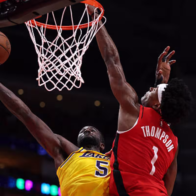 Amen Thompson, equipo defensivo. Foto: gettyimages