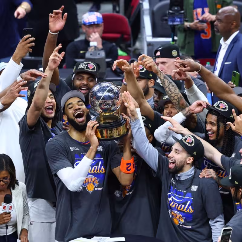 The New York Knicks, first finalists of the NBA in 2026.