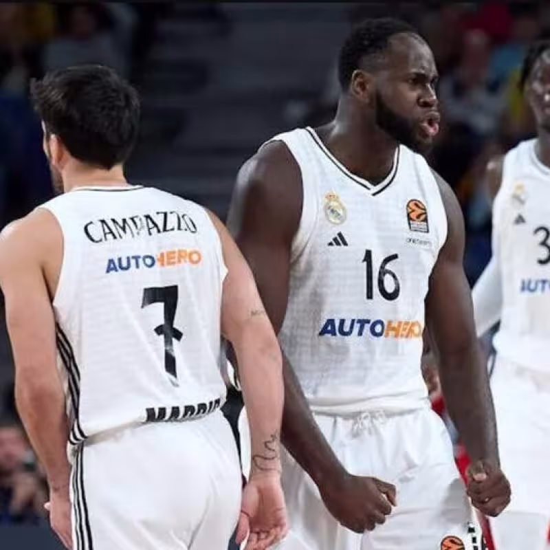 Real Madrid, on course for victory in Euroleague playoffs.