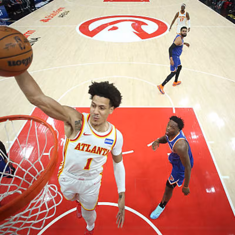 Jalen Johnson, estrella de ilusionantes Hawks. Foto: gettyimages