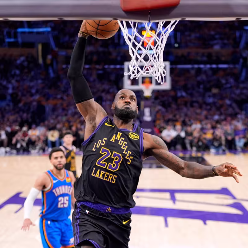 LeBron James, NBA star.