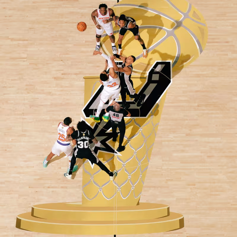 Increíbles Finales NBA entre New York Knicks y San Antonio Spurs. 
