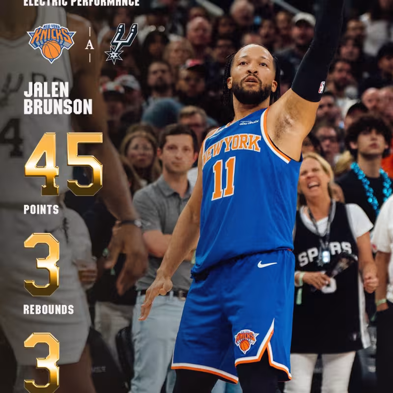 Jalen Brunson, estrella de New York Knicks.