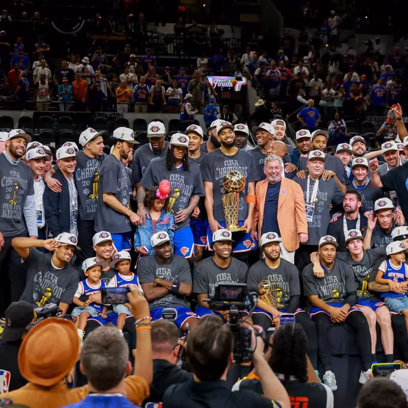 The New York Knicks, NBA champions