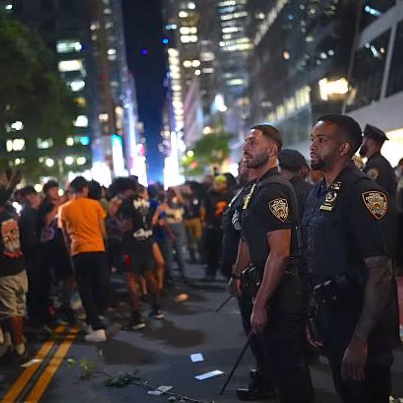 Protestas en Nueva York. Foto: gettyimages