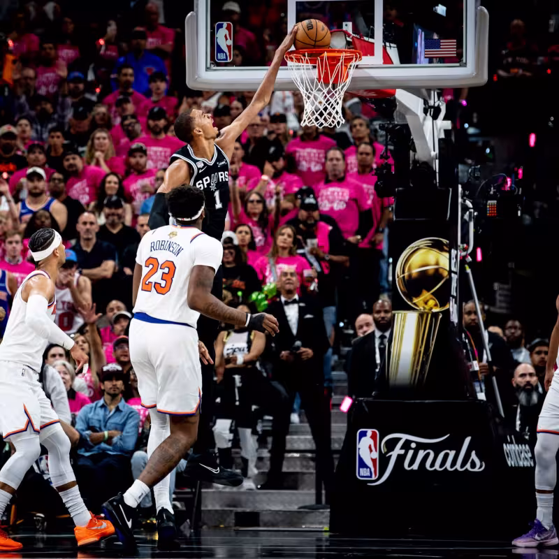 Victor Wembanyama, in the NBA Finals