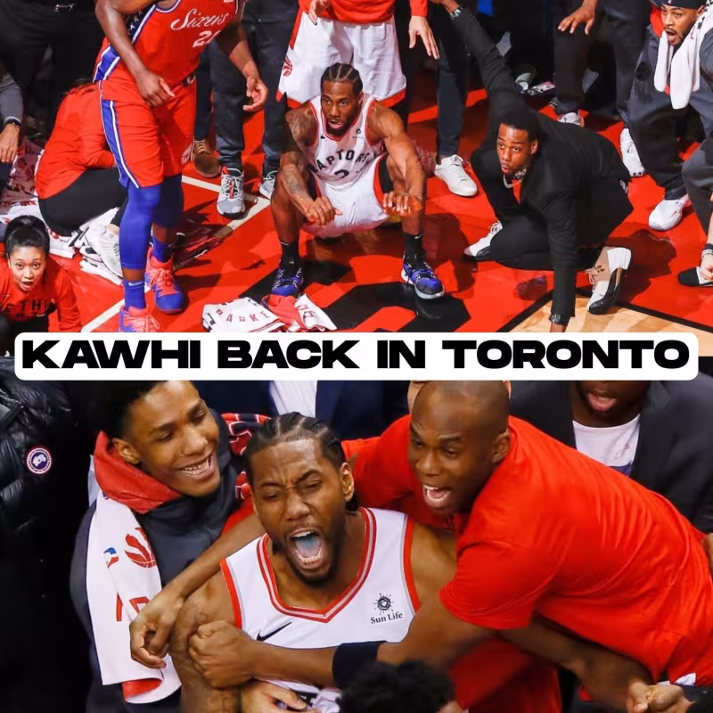 Kawhi Leonard regresa a Toronto Raptors. 