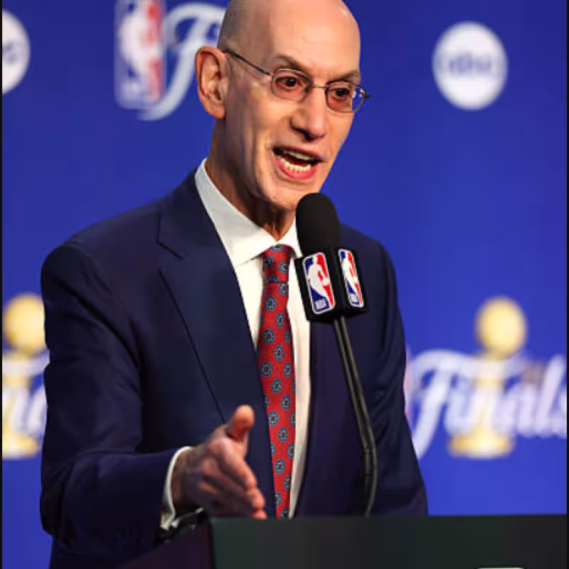 Adam Silver, amenaza a Memphis. Foto: gettyimages