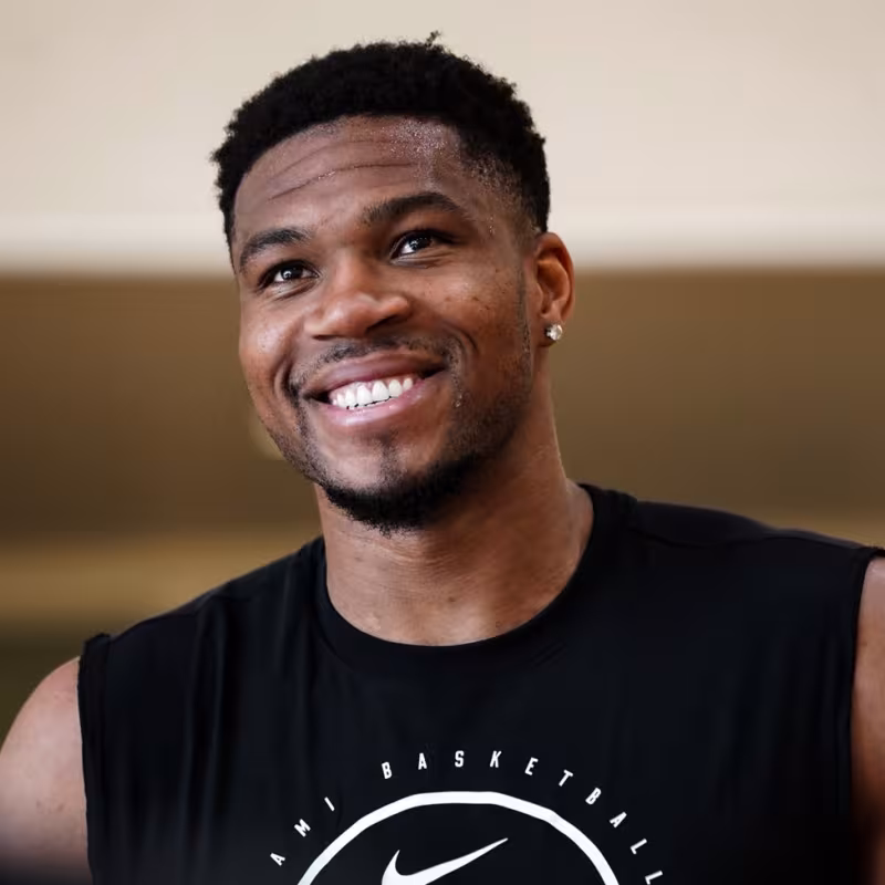 Giannis Antetokounmpo, estrella de Miami Heat.
