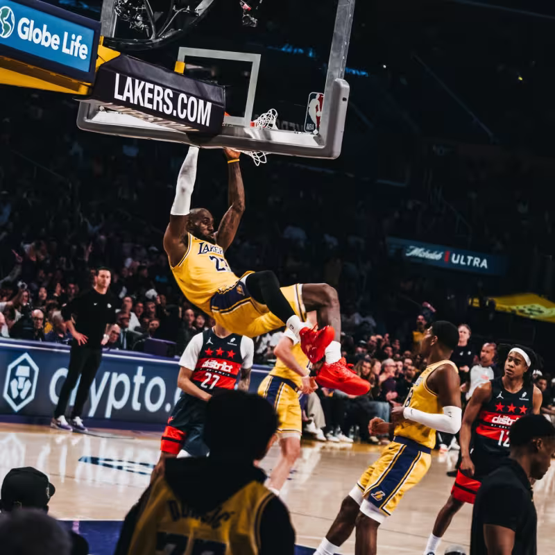 LeBron James, NBA star.
