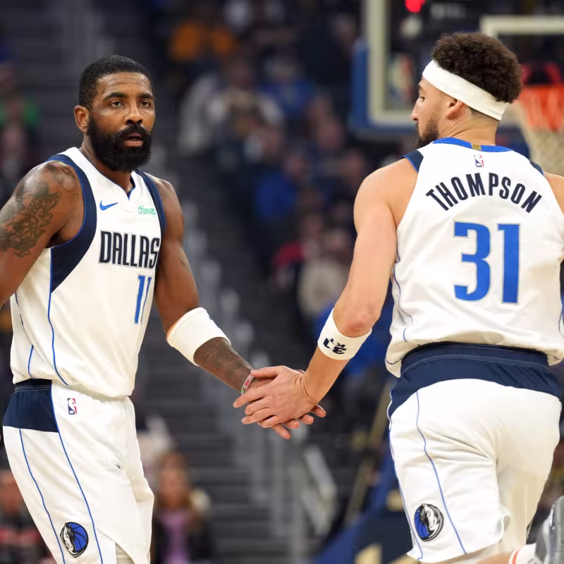 Kyrie Irving and Klay Thompson, together on the Dallas Mavericks.