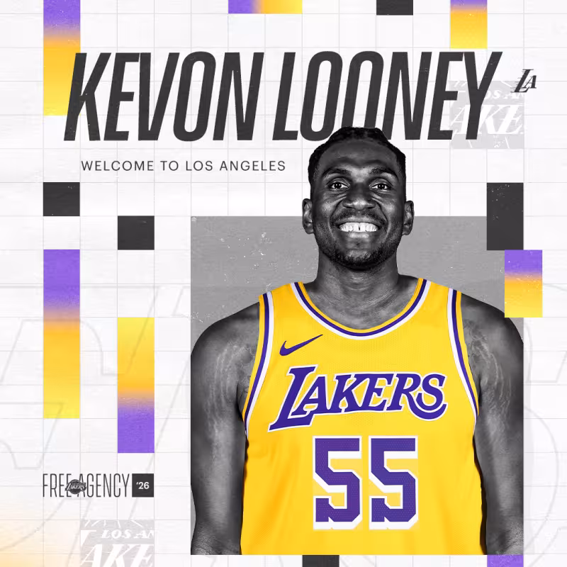 Kevon Looney, nuevo jugador de Los Angeles Lakers