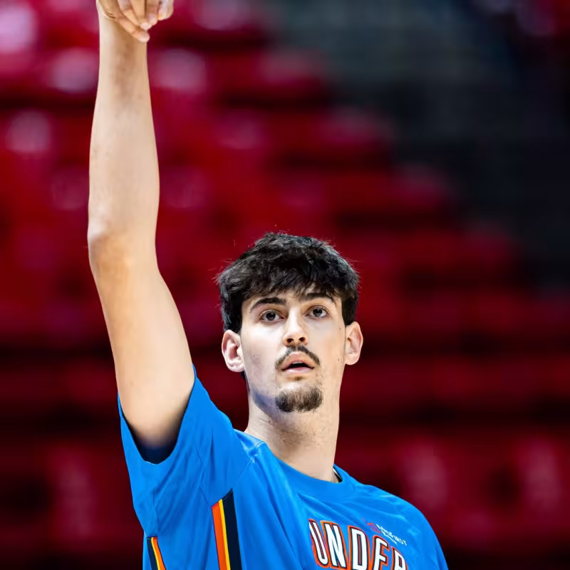 Aday Mara, en su debut con Oklahoma City Thunder. 