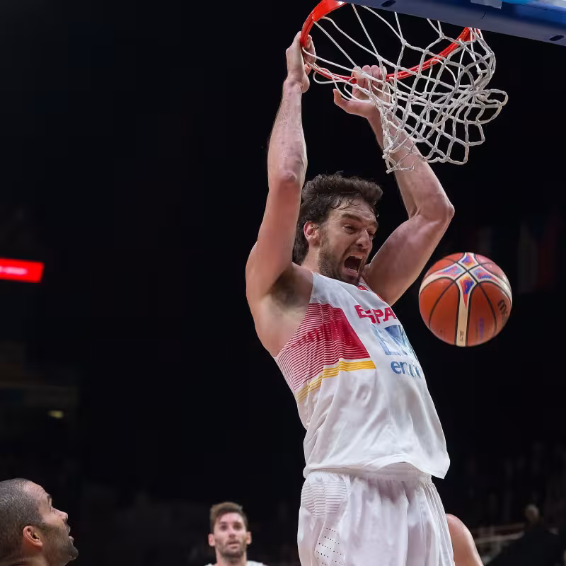 Pau Gasol, the greatest in the history of Spanish basketball.