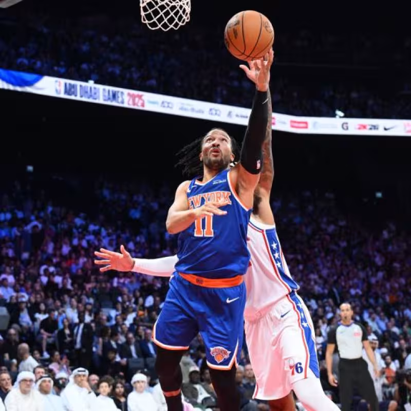 Jalen Brunson, en un partido contra los Philadelphia 76ers