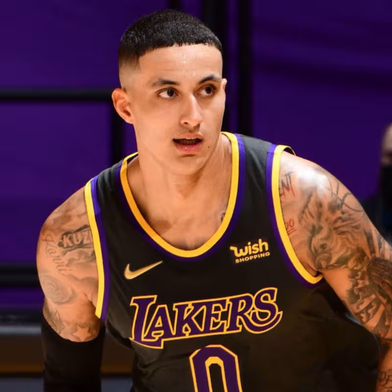 Kyle Kuzma, en un partido con Los Angeles Lakers