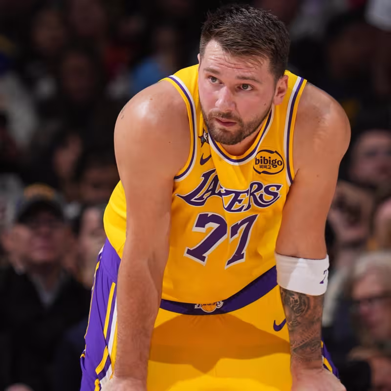 Luka Doncic, star of the Los Angeles Lakers.