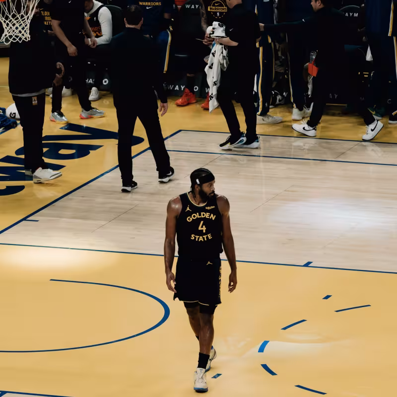 Moses Moody, jugador de los Warriors. 